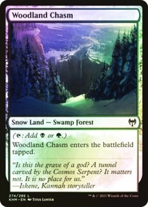 Woodland Chasm FOIL - 274/285 - Snow Land Common - Kaldheim KHM MTG - Picture 1 of 1