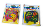 NEW 2 Birthday Candles Vintage 1990s Birthday Party Supplies Frog Happy Face