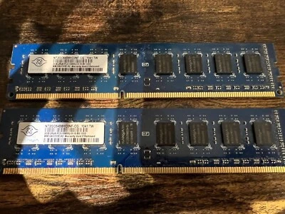 Nanya 2x 2GB 1Rx8 PC3-10600U (4GB TOTAL) - Image 1 of 2