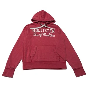 Hollister California Surf Malibu | Red Long Sleeve Hoodie | Women's Size M - Picture 1 of 9