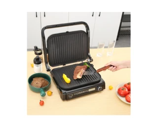 1800W 14.4" Commercial Electric Countertop Griddle Hot Plate BBQ Grill vevor - Picture 1 of 9