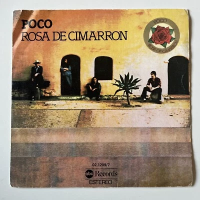 POCO - Rosa De Cimarron 45rpm IMPORT Single 1976 Country Rock Classic - Image 1 of 4