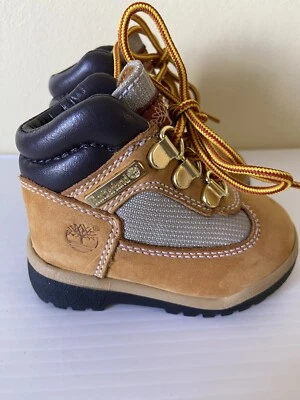 Timberland Toddler Boys Girls Size 4 Field Boot Wheat Nubuck Waterproof 15845 - Image 1 of 4