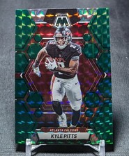 Kyle Pitts Green Holo Prizm 2023 Mosaic Football Card #9 Atlanta Falcons