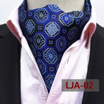 Hombres Corbatas Bufandas Elegante Paisley Lunares Floral Ascot Boda Corbatas Foto 1 de 4