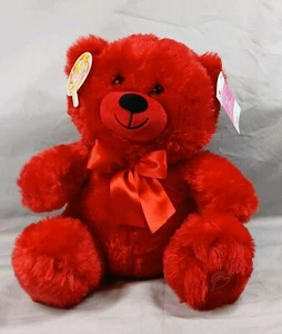 Oso de peluche con arco Way To Celebrate San Valentín 13" nuevo con etiqueta - Imagen 1 de 13