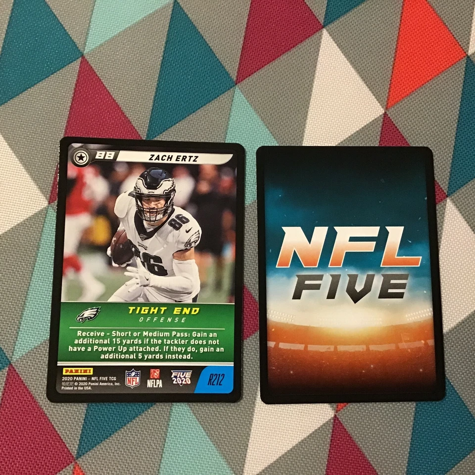 Zach Ertz #R212 eagles TE  - 2020 Panini Edition NFL five (Rare Version) - Image 1 of 1