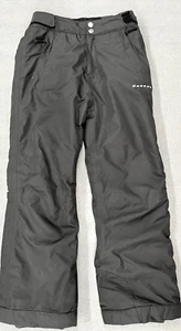Dare 2b Snow Pants Youth L Black Ski Adjustable Zip Pockets Girls Boys Winter - Picture 1 of 19