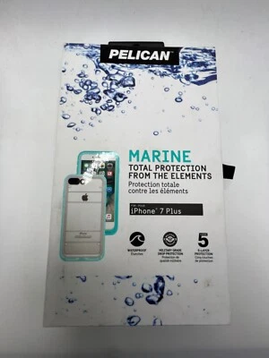 Pelican Marine Waterproof Case For iPhone 7 Plus & iPhone Plus - Teal / Clear - Image 1 of 4