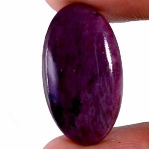 18.60 Cts 100% Natural African Ruby Zoisite Oval Cab 14 x 25 mm Gemstone GEM39