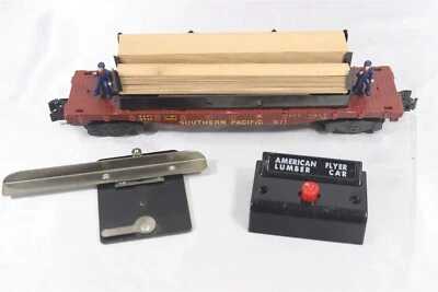 American Flyer 971 Moe & Joe Lumber Car Southern Pacific Button Track Trip - Image 1 of 4