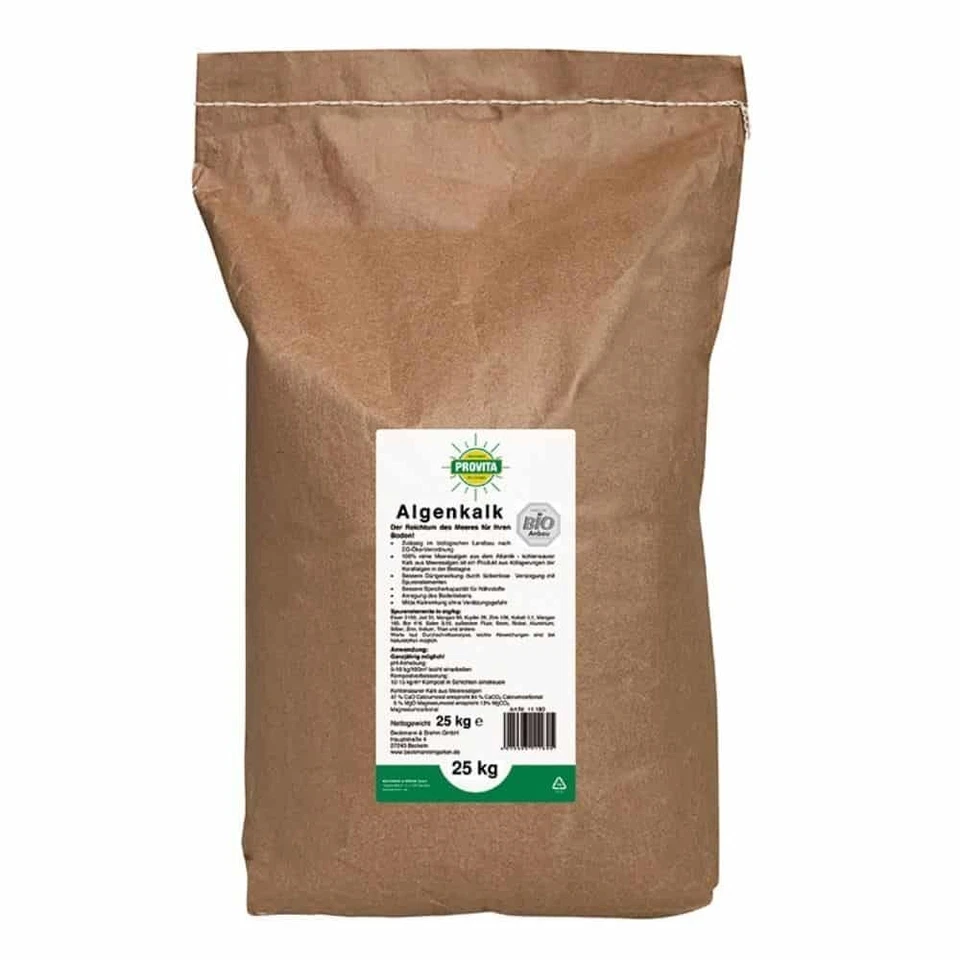 Beckmann Algenkalk aus Meeresalgen Bio-Anbau Buchsbaum -25 kg
