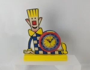 VINTAGE FLIK FLAK CHILDRENS END TABLE ALARM CLOCK DECOR 1990's Germany - Picture 1 of 12