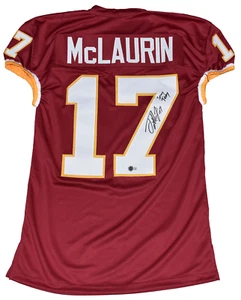TERRY McLAURIN SIGNED WASHINGTON REDSKINS COMMANDERS GAME CUT JERSEY W/ SCARY - Picture 1 of 1