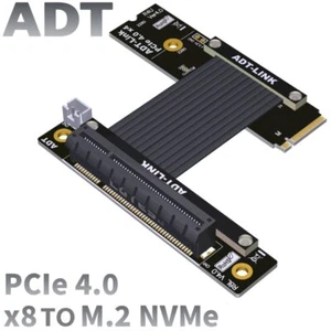 Przedłużacz M.2 DO PCIE X8 PCIE4.0 NVME M KEY 64G/bps Konwerter rozszerzeń - Zdjęcie 1 z 8