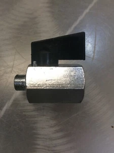 Mini Ball Valve 1/8" Male x Female  NPT Chrome Plated Brass Body - Picture 1 of 9