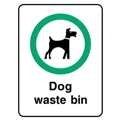 A1 GRAPHICS LTD Dog Waste Bin Sign or Sticker | PARK0027