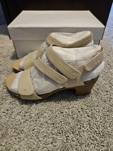 Josef Seibel Womens Grace 02 Slingback Heel Sandals Beige Size 37 US 6-6.5 NEW - Picture 1 of 10