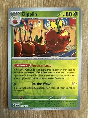 Pokemon TCG Prismatic Evolutions Dipplin 010/131 Reverse Holo - Image 1 of 2