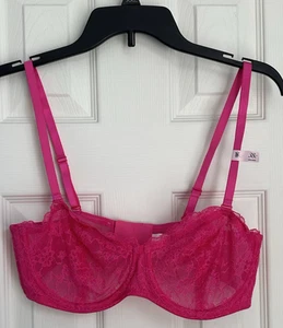 Victoria’s Secret Pink Lace Unlined Strapless Convertible Bra 38C NWT - Picture 1 of 3