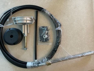 Boat Steering Control Cable 16“ Outboard Mechanical Rotary Steering Kit 16 Feet - Picture 1 of 15