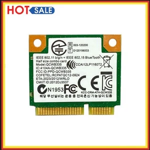 QCWB335 PCI-E WiFi Karte 802,11 B/G/N Bluetooth 4,0 für Laptop Desktop - Afbeelding 1 van 8