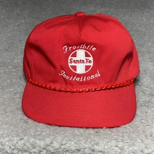 Santa Fe Frostbite Invitational Golfmütze Einheitsgröße Reißverschluss hinten rot Seil Logo Kappe - Bild 1 von 12
