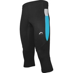 More Mile More-Tech Mens Running Tights Black 3/4 Capri Run Sports Training Gym - Picture 1 of 1