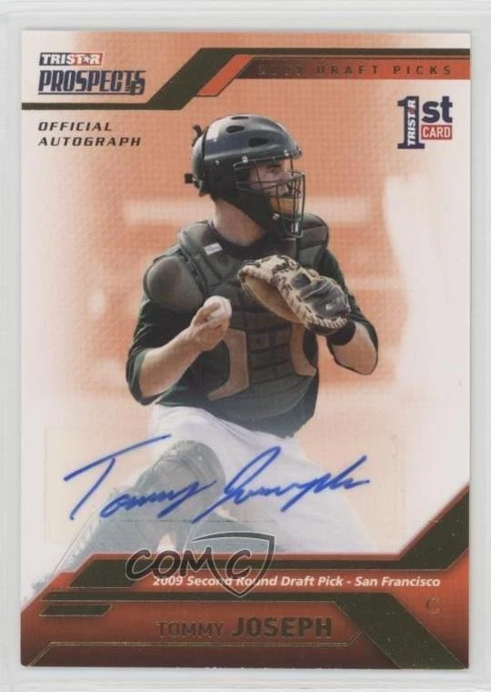 2009 TRISTAR Prospects Plus Gold Auto /50 Tommy Joseph #44 Auto - Image 1 of 2