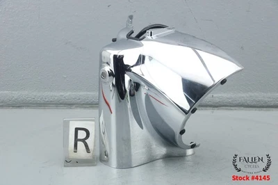 Harley Road King 2007 faro delantero izquierdo horquilla góndola cubierta cromo #4145 Foto 1 de 4