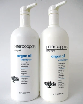 PETER COPPOLA ACEITE DE ARGÁN CHAMPÚ Y ACONDICIONADOR 32 OZ (rasguños) CONJUNTO Foto 1 de 2