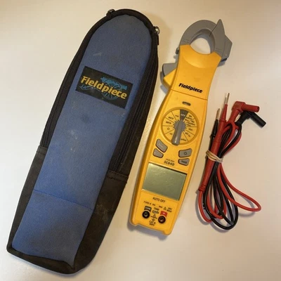 Fieldpiece SC640 TRMS AC/DC Swivel Head Clamp Meter with Case Tested & Working - Image 1 of 4