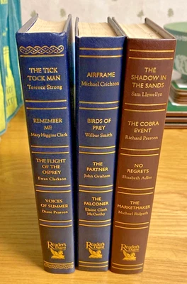 ** Reader's Digest Condensed Books x 3 - Blue & Brown Binding ** - Image 1 of 4
