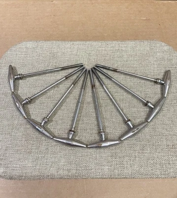 Slingerland 50s 60s Vintage Drum Set Bass Drum T-Rod Set 8 T-Rods - Image 1 of 4