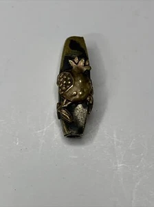Antique Ojime Gold Pomegranate Bead Meiji Japan Netsuke Inro Mixed Metals - Picture 1 of 8