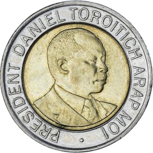 [#1183629] Coin, Kenya, 20 Shillings, 1998, British Royal Mint, AU, Bi-Metal, li - Picture 1 of 2