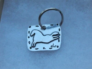 JES MAHARRY FOR SUNDANCE FOLLOW THE SUN HORSE PEWTER KEYRING PENDANT NIB - Picture 1 of 5