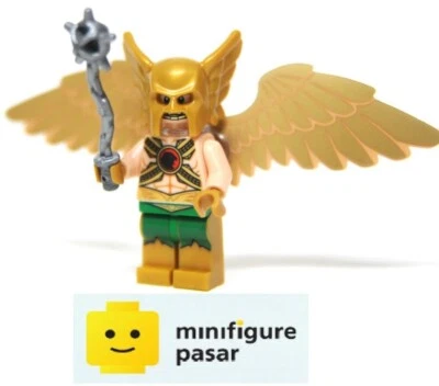 sh154 Lego DC Super Heroes 76028 - Hawkman Minifigure with Weapon - New - Image 1 of 2