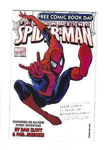 AMAZING SPIDER-MAN #1 FCBD 1st JACKPOT MR NEGATIVE writing on cover 2007 Marvel - Picture 1 of 2