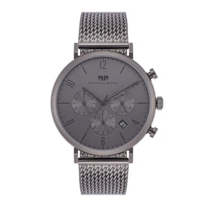 Rhodenwald Söhne Herren Armband-Uhr Arakon grau Edelstahl grau