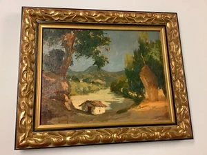 Well Framed Signed Italian Landscape Oil/Board - Picture 1 of 15