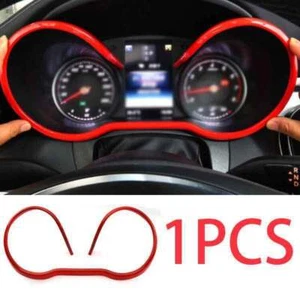 For Mercedes-Benz GLC ABS Red Instrument Panel Frame 2016-2019 Cover Trim 1PCS - Picture 1 of 6