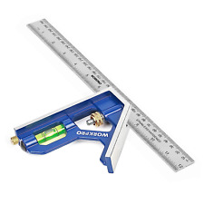 WORKPRO Combination Square 12Inch/300Mm, Engineers Set Square, Stainless Steel A