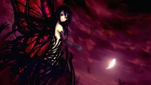 Anime accel world girls kuroyukihime dark hair red eyes Playmat Gaming Mat Desk - Picture 1 of 1