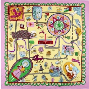 Grayson Perry Silk Scarf Take a tour through the history of Tate Tat Modern art - Picture 1 of 3