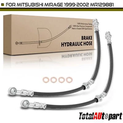 Manguera hidráulica de freno para Mitsubishi Mirage 1999-2002 1,5 L 1,8 L delantera izquierda/derecha Foto 1 de 4