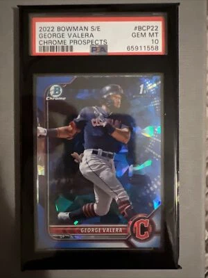 2022 Bowman Sapphire George Valera #BCP22 Sapphire PSA 10 Guardians - Image 1 of 2