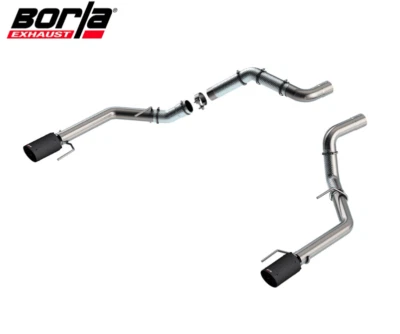 Borla Tail Pipes 4.5" Carbon Fiber Tips For 21-25 Ford F-150 Raptor R 3.5L/5.2L - Image 1 of 4