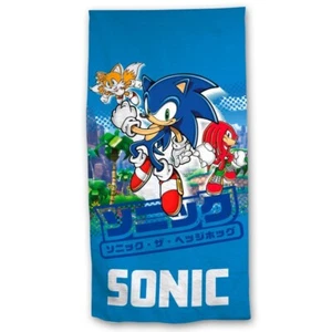 Sonic The Hedgehoge Handtuch Strandtuch 70 x 140 cm (90496) - Picture 1 of 1