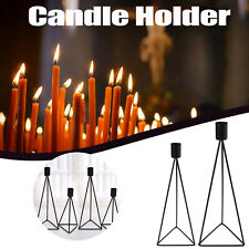 2PC Candle Holder Set Vintage Design Iron Wedding Creative Kitchen Decoration CA